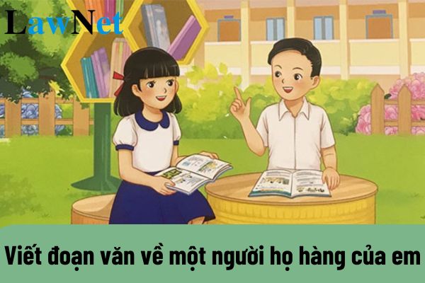 Viết đoạn văn về một người họ hàng của em có sử dụng ít nhất 3 tính từ?