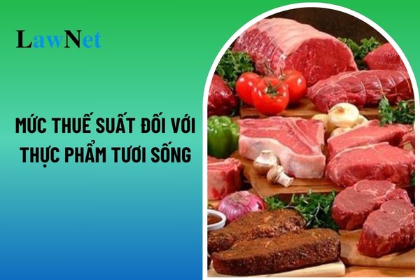 Mức thuế suất giá trị gia tăng (VAT) đối với thực phẩm tươi sống là bao nhiêu?