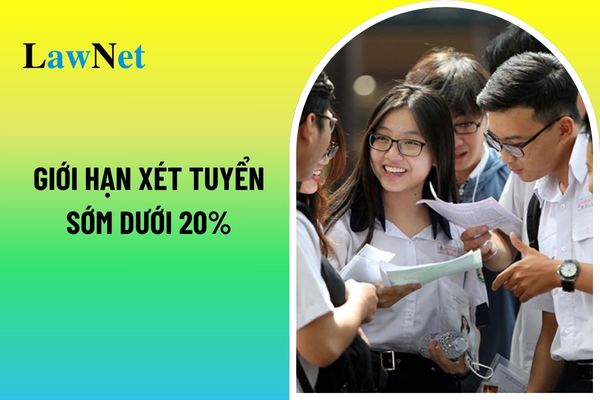 Tuyển sinh đại học 2025 giới hạn xét tuyển sớm dưới 20% chỉ tiêu từng ngành?