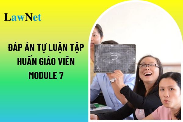 Đáp án tự luận tập huấn giáo viên Module 7 Tiểu học 2024 chi tiết nhất? Chấp hành nội quy là nhiệm vụ của học sinh tiểu học?