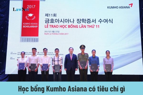 Học bổng Kumho Asiana có tiêu chí gì? Đối tượng nào được xét học bổng khuyến khích học tập?