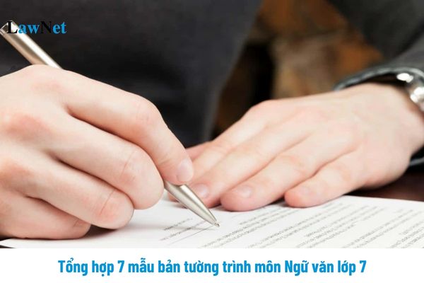 Tổng hợp 7 mẫu bản tưởng trình môn Ngữ văn lớp 7? Những yêu cầu đọc hiểu văn bản văn học trong môn ngữ văn lớp 7 là gì?