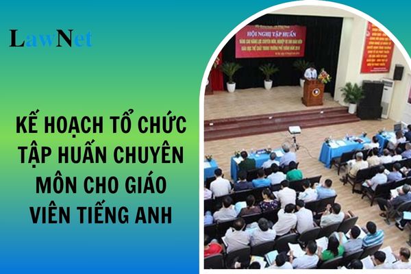 Kế hoạch tổ chức tập huấn chuyên môn cho giáo viên tiếng Anh trên địa bàn Thành phố Hồ Chí Minh? Cơ sở giáo dục nào thực hiện nhiệm vụ đào tạo, bồi dưỡng nhà giáo?