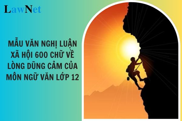 Mẫu văn nghị luận xã hội 600 chữ về lòng dũng cảm của ngữ văn lớp 12? Yêu cầu cần đạt của văn nghị luận xã hội văn lớp 12 là gì?