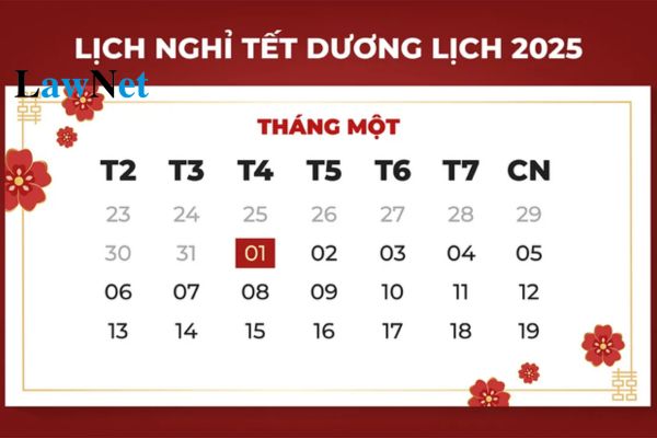 Ngày 1/1/2025 dương lịch là thứ mấy, ngày mấy âm lịch? Thời hạn nộp hồ sơ khai thuế TNCN trùng với ngày 1/1/2025 có được gia hạn không? 