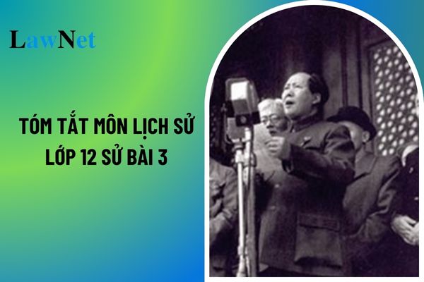 Tóm tắt Môn Lịch sử lớp 12 sử bài 3 các nước Đông Bắc Á? Yêu cầu cần đạt trong bối cảnh mở cửa kinh tế Trung Quốc từ 1978 đến hiện tại? 