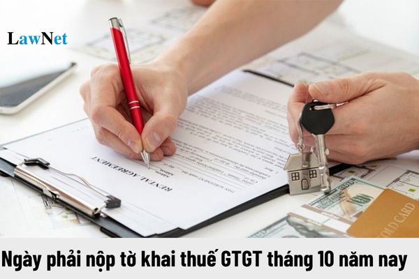 Ngày 20 tháng 11 năm 2024 là ngày phải nộp tờ khai thuế GTGT tháng 10 đúng không?