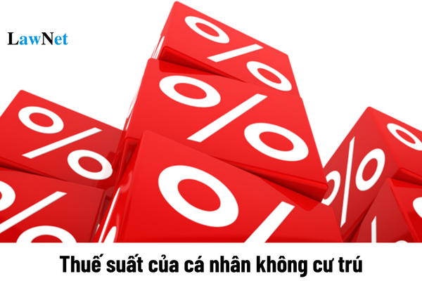 Hoạt động kinh doanh dịch vụ của cá nhân không cư trú thì thuế suất như thế nào?