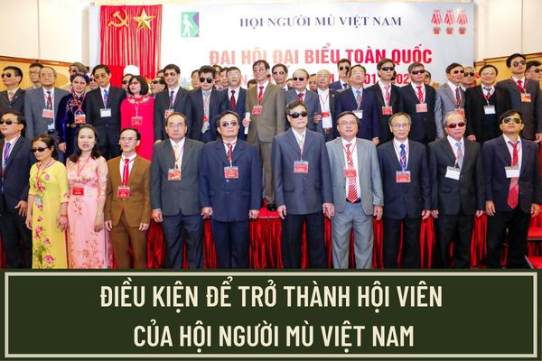 Điều kiện để trở thành Hội viên chính thức của Hội người mù Việt Nam năm 2023? Hội viên của  Hội người mù Việt Nam có quyền, nghĩa vụ gì?
