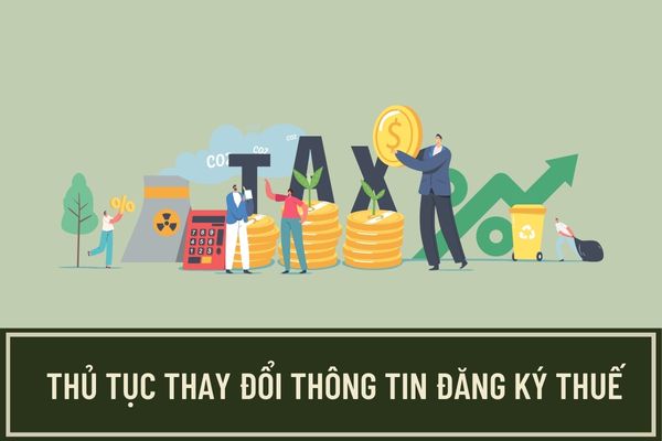 Trình tự để cá nhân thực hiện thủ tục thay đổi thông tin đăng ký thuế trực tiếp tại cơ quan thuế được quy định như thế nào?