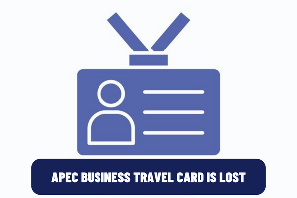 When an APEC Business Travel Card is lost, how long must the business person send a notification to the competent authority in Vietnam?