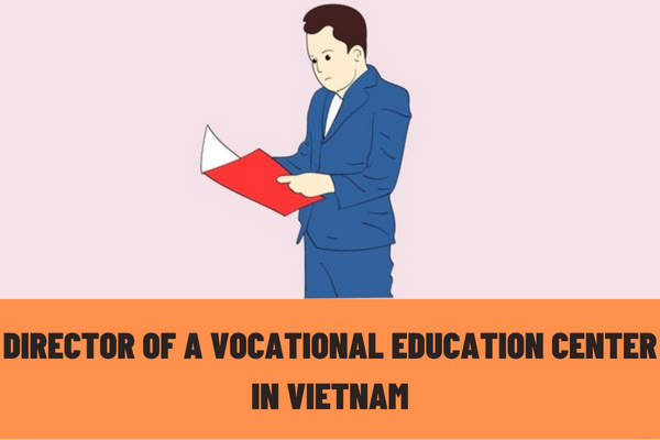 What are the criteria for becoming a Director of a vocational education center in Vietnam? Who has the competence in appointment of the Director of a public vocational education center in Vietnam?