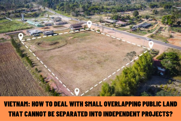 Vietnam: How to deal with small overlapping public land that cannot be separated into independent projects?