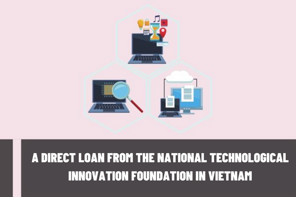 Who is entitled to a direct loan from the National Technological Innovation Foundation in Vietnam? What are the documentation requirements and procedures for a direct loan?