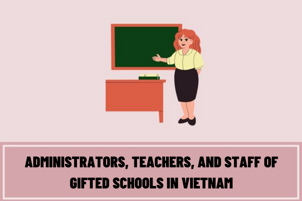 What are the incentive policies for administrators, teachers, and staff of gifted schools in Vietnam?