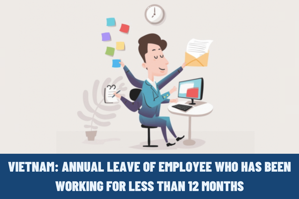 Vietnam: If the employee has been working for less than 12 months, how is the annual leave calculated according to regulations?