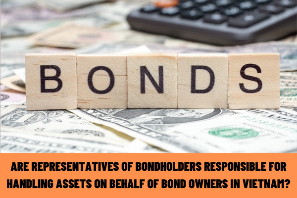 Are the representatives of bondholders responsible for handling the assets on behalf of the bond owners in Vietnam?