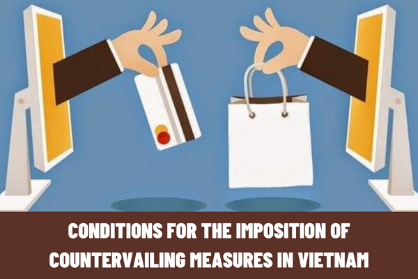 What are the conditions for the imposition of countervailing measures in Vietnam? What countervailing measures are currently in place?