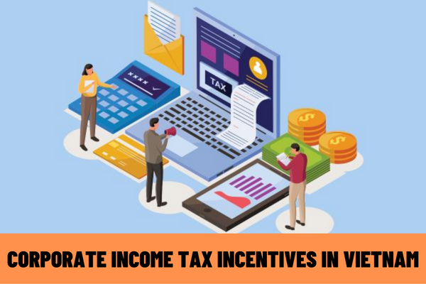 Is bank deposit interest calculated together with income from production and business activities entitled to CIT incentives in Vietnam?