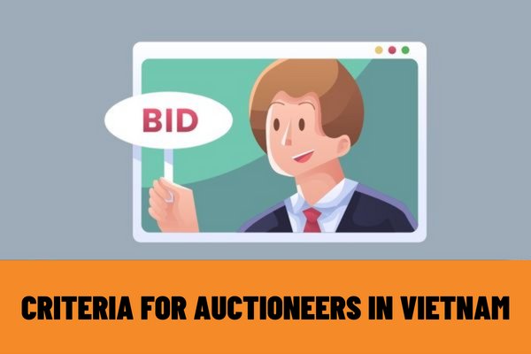 What are the criteria for auctioneers in Vietnam? What are the forms of practice by auctioneers in Vietnam?