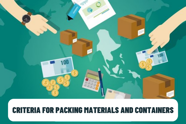 What are the criteria for packing materials and containers of the rules of origin under the ASEAN-Japan Comprehensive Economic Partnership Agreement in Vietnam?