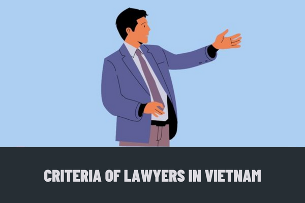 What are the criteria of lawyers in Vietnam? How many steps does it take to become a Lawyer?