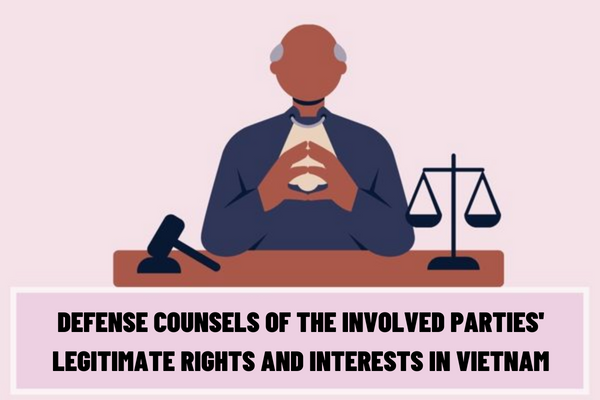 Can family members act as defense counsels of involved parties' legitimate rights and interests in civil procedure in Vietnam?