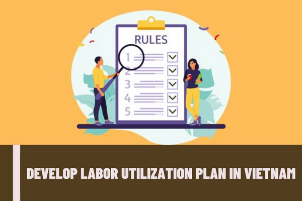 When is it necessary to develop a labor utilization plan? What must be included in the labor utilization plan in Vietnam?