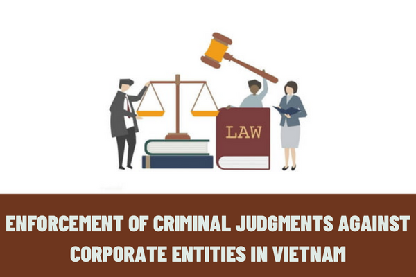 Is funding for enforcement of criminal judgments against corporate entities financed by the state budget of Vietnam?