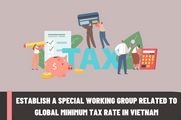 Establish a special working group to study and propose solutions related to the global minimum tax rate in Vietnam?