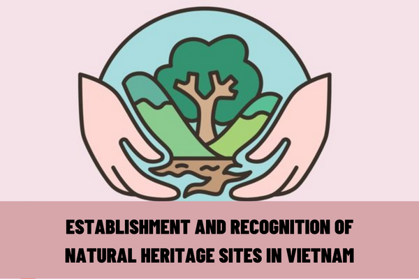 Vietnam: What criteria is the establishment and recognition of natural heritage sites according to current regulations?