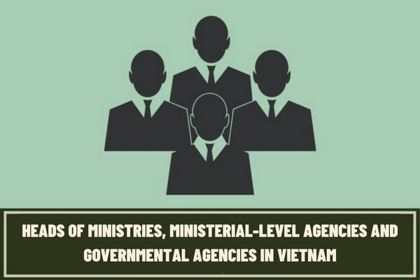 Who are the current heads of ministries, ministerial-level agencies and Governmental agencies in Vietnam? How many ministries and ministerial-level agencies are there?