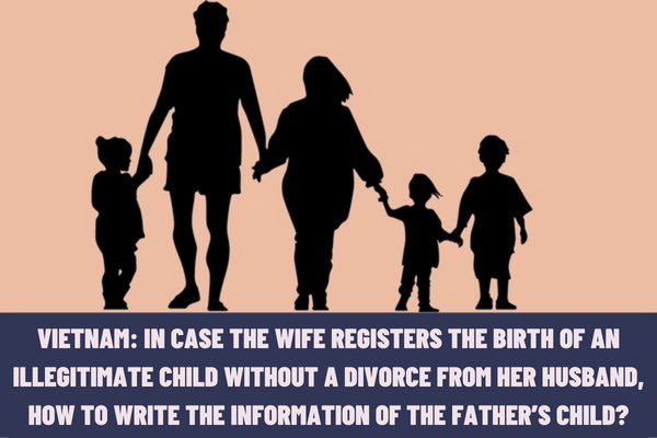 Vietnam: In case the wife registers the birth of an illegitimate child without a divorce from her husband, how to write the information of the father’s child?