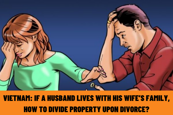 If a husband lives with his wife’s family, how to divide property upon divorce? What are the principles of settlement of property of husband and wife upon divorce in Vietnam?