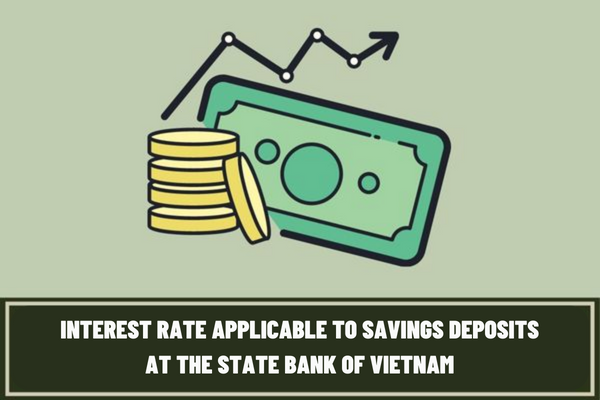 How has the interest rate applicable to savings deposits changed? How is the interest rate applicable to savings deposits at the State Bank of Vietnam calculated?