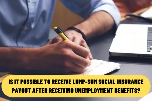 Is It Possible To Receive Lump Sum Social Insurance Payout After Receiving Unemployment Benefits 1564