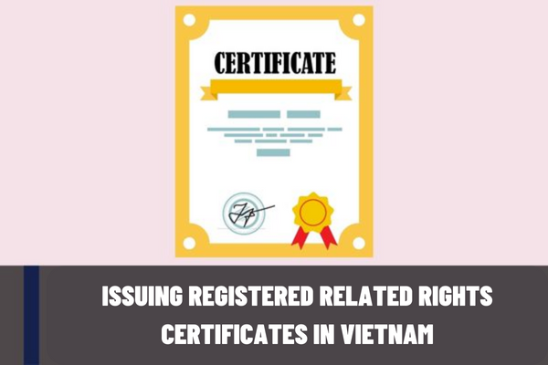 What are the procedures for issuing registered related rights certificates in Vietnam according to current regulations?