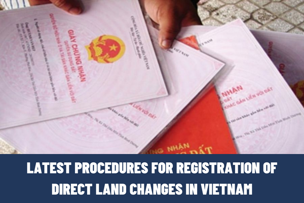 Latest guidance on procedures for registration of land changes for the case of land parcel reduction due to natural landslides in Vietnam in 2023?