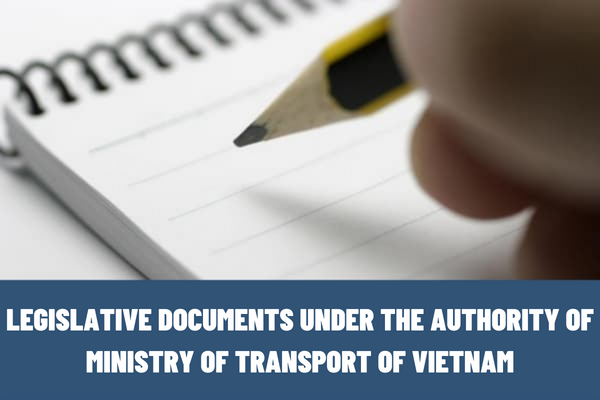 What is included in the application for formulation of legislative documents under the authority of the Ministry of Transport of Vietnam?