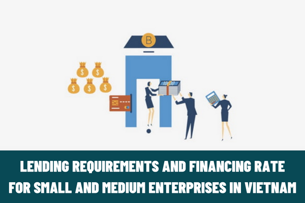 What are the lending requirements and the financing rate for small and medium enterprises of the Small and Medium Enterprise Development Fund in Vietnam?