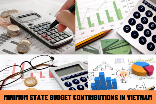 What formula is the minimum state budget contribution (m3) calculated by the procuring entity? Are state budget contributions (M3) the land use levy in Vietnam?