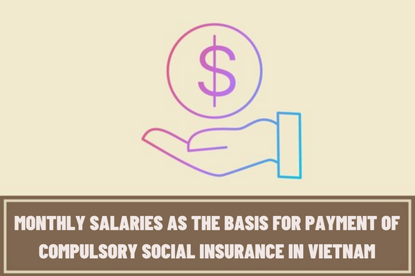 What are the regulations on monthly salaries as the basis for payment of compulsory social insurance of people working in the State in 2023?