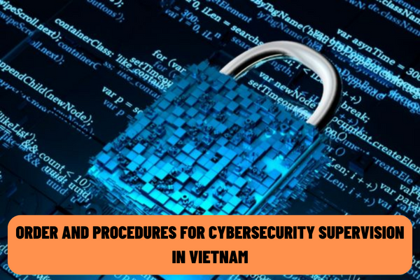 What is the order and procedures for cybersecurity supervision and cybersecurity testing in Vietnam?