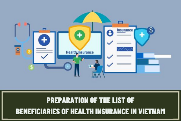 What are the principles of preparing the list of beneficiaries of health insurance in Vietnam? Who has the entitlement for preparation of the list?