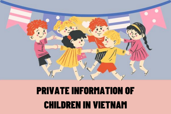 What information is included in private information of children in Vietnam? What are the measures to protect private information for children in the Internet environment in Vietnam?