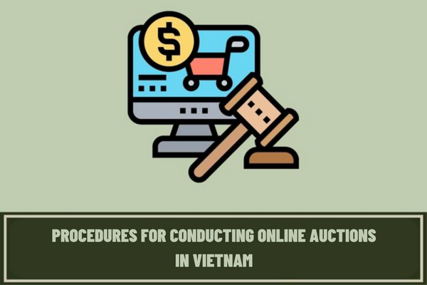 What are regulations on the procedures for conducting online auctions in Vietnam applied from September 1, 2023?