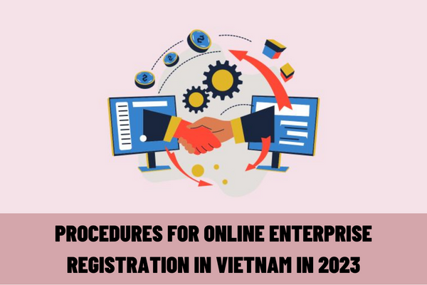 Instructions on the latest procedures for online enterprise registration in Vietnam in 2023? What does the online application for enterprise registration in Vietnam include?