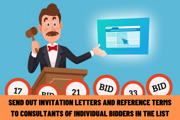 Vietnam: When shall procuring entities send out the invitation letters and reference terms to consultants of individual bidders in the list?