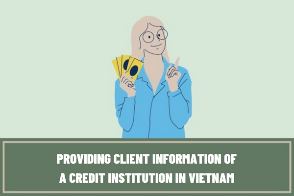 What are the methods for requesting and providing client information of a credit institution in Vietnam?