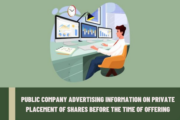 Vietnam: How much is the penalty for a public company advertising information on a private placement of shares before the time of offering?